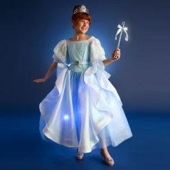 Disney Cinderella Light-Up Costume For Kids With Interactive Light-Up Wand And Tiara By A Leading Role -Engo Clothing Shop 2841107379256 9