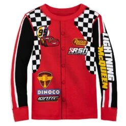 Disney Lightning McQueen Racing Suit Costume PJ PALS For Kids – Cars -Engo Clothing Shop 4903057392220 1