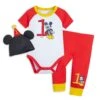 Disney Mickey Mouse 1st Birthday Bodysuit Set For Baby 1 Disney Mickey Mouse 1st Birthday Bodysuit Set For Baby -Engo Clothing Shop 5000057340162