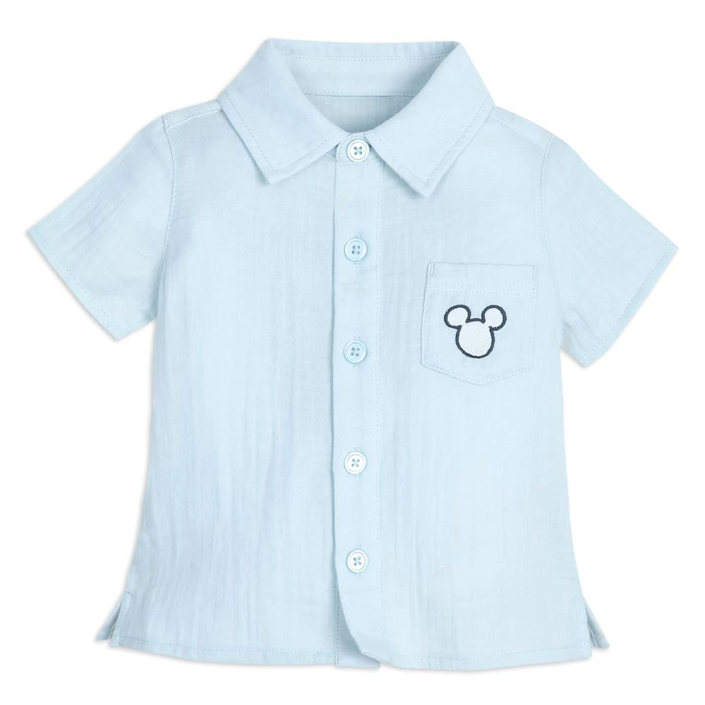 Disney Mickey Mouse Icon Woven Shirt And Pants Set For Baby 4 Disney Mickey Mouse Icon Woven Shirt And Pants Set For Baby - Image 2