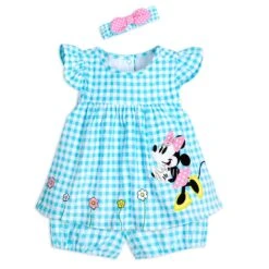 Disney Minnie Mouse Gingham Dress Set For Baby