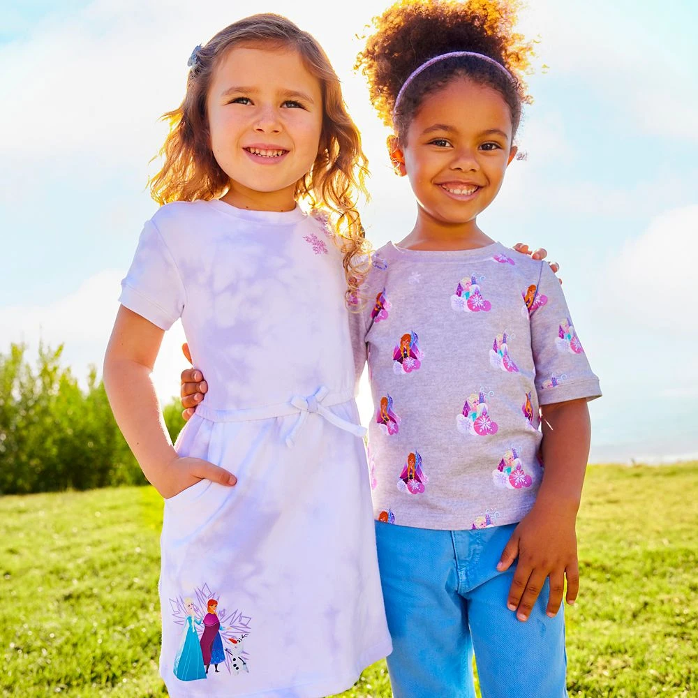 Disney Frozen Tie-Dye Dress For Girls 4 Disney Frozen Tie-Dye Dress For Girls - Image 2