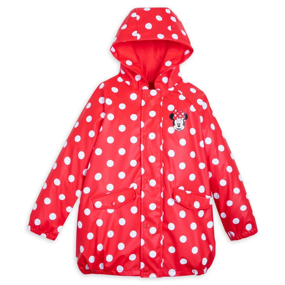 Disney Minnie Mouse Hooded Rain Jacket For Girls 3 Disney Minnie Mouse Hooded Rain Jacket For Girls