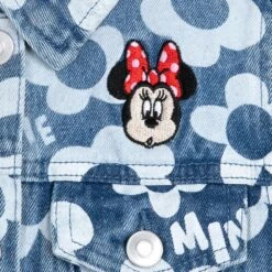 Disney Minnie Mouse Floral Denim Jacket For Girls -Engo Clothing Shop 5004106880229 3