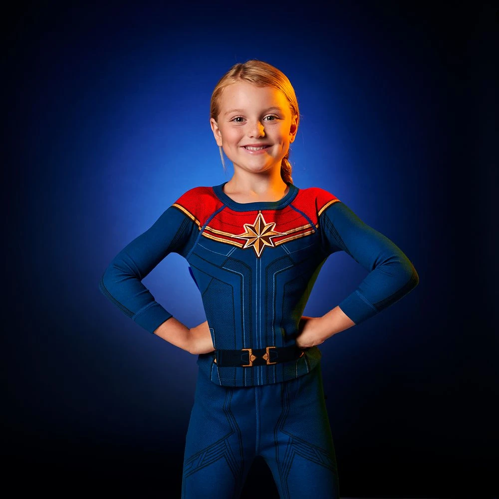 Disney Captain Marvel Costume PJ PALS For Kids 9 Disney Captain Marvel Costume PJ PALS For Kids - Image 7