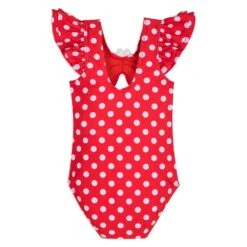 Disney Minnie Mouse Red Polka Dot Swimsuit For Girls -Engo Clothing Shop 5006059190189 2