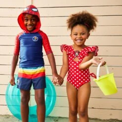 Disney Minnie Mouse Red Polka Dot Swimsuit For Girls -Engo Clothing Shop 5006059190189 4