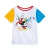 Disney Mickey Mouse And Friends Color Block T-Shirt For Kids – Sensory Friendly -Engo Clothing Shop 5007048020045