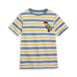Disney Pinocchio And Jiminy Cricket Striped T-Shirt For Kids
