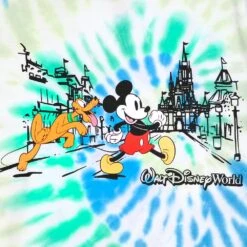 Mickey Mouse And Pluto Tie-Dye T-Shirt For Kids – Walt Disney World -Engo Clothing Shop 5007048020350 2