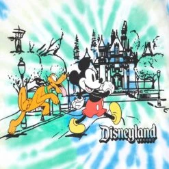 Mickey Mouse And Pluto Tie-Dye T-Shirt For Kids – Disneyland -Engo Clothing Shop 5007048020351 2
