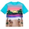 Disney Mickey And Minnie Mouse Summer Beach T-Shirt For Kids 1 Disney Mickey And Minnie Mouse Summer Beach T-Shirt For Kids -Engo Clothing Shop 5007057390237