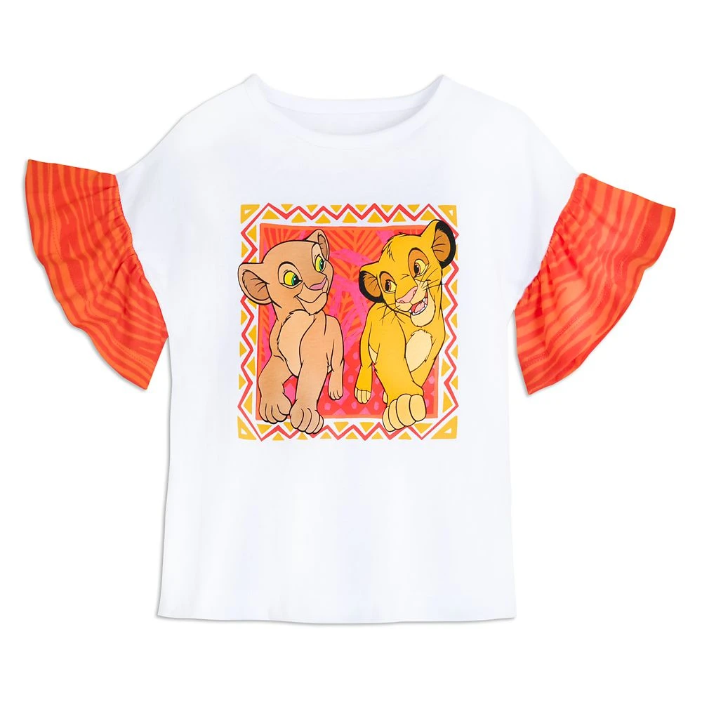 Disney Simba And Nala Fashion T-Shirt For Girls – The Lion King 3 Disney Simba And Nala Fashion T-Shirt For Girls – The Lion King