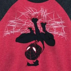 Disney Miles Morales Raglan T-Shirt For Kids – Spider-Man: Across The Spider-Verse -Engo Clothing Shop 5007059248882 1