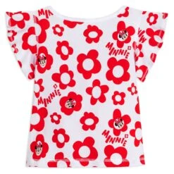 Disney Minnie Mouse Floral T-Shirt For Girls – Sensory Friendly -Engo Clothing Shop 5007106030224 2