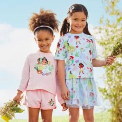 Disney Princess Long Sleeve Pullover Top For Girls -Engo Clothing Shop 5007106030249 1