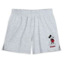 Mickey Mouse Standing Family Matching Shorts For Women – Disneyland – Gray