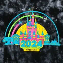 Walt Disney World 2024 Tie-Dye Pullover Sweatshirt For Women -Engo Clothing Shop 5102057390083 2
