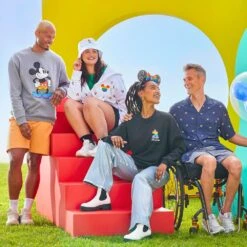 Mickey Mouse Icon Zip Hoodie For Women – Disney Pride Collection -Engo Clothing Shop 5102059580270 5