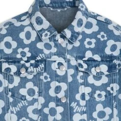 Disney Minnie Mouse Floral Denim Jacket For Women -Engo Clothing Shop 5103106880220 4
