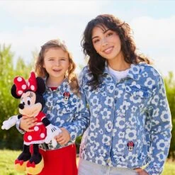Disney Minnie Mouse Floral Denim Jacket For Women -Engo Clothing Shop 5103106880220 6