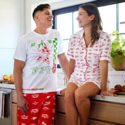 Disney Pizza Planet Short Sleep Set For Women – Toy Story 13 Disney Pizza Planet Short Sleep Set For Women – Toy Story -Engo Clothing Shop 5104057390016 5