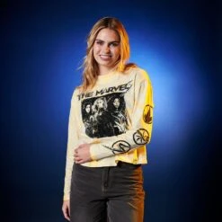 Disney The Marvels Long Sleeve Tie-Dye T-Shirt For Women -Engo Clothing Shop 5106048004967 5
