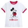 Mickey Mouse Standing Ringer T-Shirt For Women – Walt Disney World -Engo Clothing Shop 5106057340185