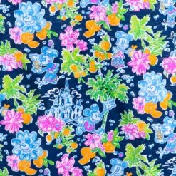 Mickey And Minnie Mouse Etta V-Neck T-Shirt For Women By Lilly Pulitzer – Disney Parks -Engo Clothing Shop 5106107140088 2