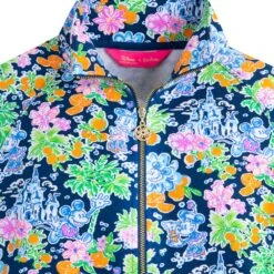 Mickey And Minnie Mouse Zip Pullover For Women By Lilly Pulitzer – Disney Parks -Engo Clothing Shop 5106107140121 3
