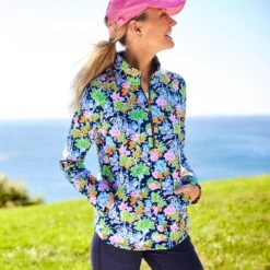 Mickey And Minnie Mouse Zip Pullover For Women By Lilly Pulitzer – Disney Parks -Engo Clothing Shop 5106107140121 6