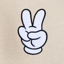 Disney Mickey Mouse Peace Sign Pullover Sweatshirt For Adults -Engo Clothing Shop 5201057811363 2