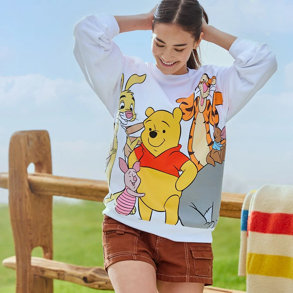Disney Winnie The Pooh And Pals Pullover Sweatshirt For Adults 4 Disney Winnie The Pooh And Pals Pullover Sweatshirt For Adults - Image 2