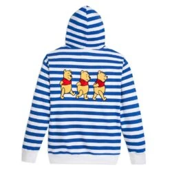 Disney Winnie The Pooh Striped Pullover Hoodie For Adults -Engo Clothing Shop 5201059750216 2