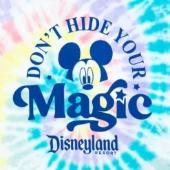 Mickey Mouse ''Don't Hide Your Magic'' Tie-Dye T-Shirt For Adults – Disneyland -Engo Clothing Shop 5205048020183 2