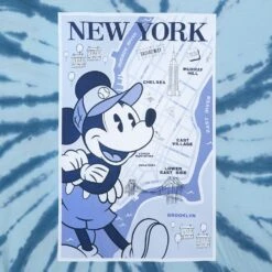 Disney Mickey Mouse New York City Tie-Dye T-Shirt For Adults 7 Disney Mickey Mouse New York City Tie-Dye T-Shirt For Adults -Engo Clothing Shop 5205048028738 2