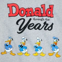 Disney Donald Duck Through The Years T-Shirt For Adults -Engo Clothing Shop 5205057340205 2