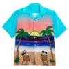 Disney Mickey And Minnie Mouse Summer Woven Shirt For Adults -Engo Clothing Shop 5205057810152
