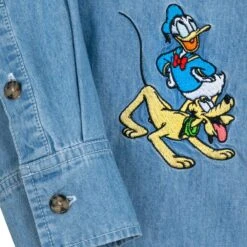 Disney Mickey Mouse And Friends Denim Shirt For Adults -Engo Clothing Shop 5205057810228 3