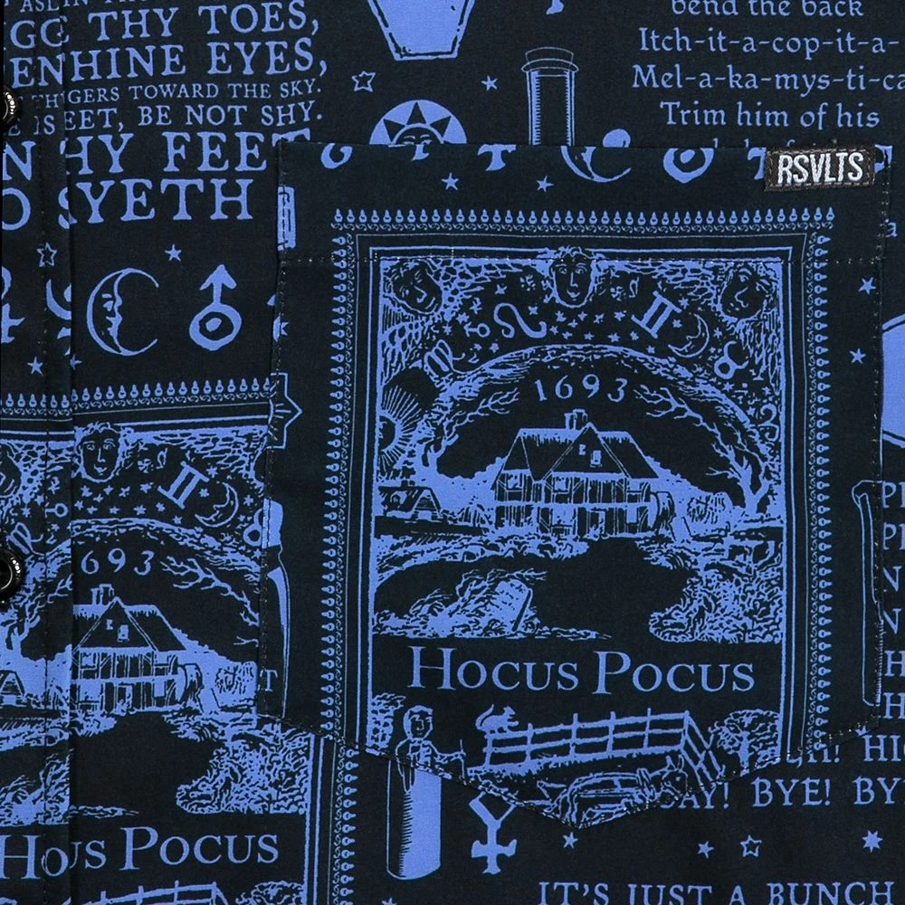 Disney Hocus Pocus ''BOOOOOK'' Button Down Shirt For Adults By RSVLTS 6 Disney Hocus Pocus ''BOOOOOK'' Button Down Shirt For Adults By RSVLTS - Image 4