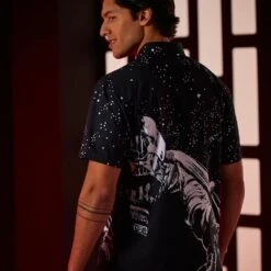 Disney Star Wars ''Power Of The Dark Side'' Button Down Shirt For Adults By RSVLTS -Engo Clothing Shop 5205106430329 5