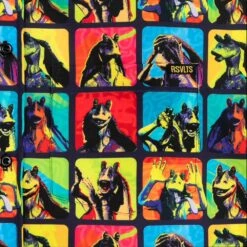 Disney Star Wars ''Jar Pop'' Button Down Shirt For Adults By RSVLTS -Engo Clothing Shop 5205106430331 2