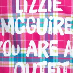 Disney Lizzie McGuire Flannel Shirt For Adults By Cakeworthy -Engo Clothing Shop 5303058250091 5