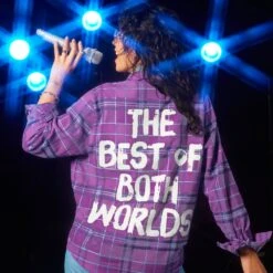 Disney Hannah Montana Flannel Shirt For Adults By Cakeworthy -Engo Clothing Shop 5303058250116 6