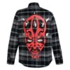 Disney Darth Maul Flannel Shirt For Adults By Cakeworthy – Star Wars: Episode 1 – The Phantom Menace -Engo Clothing Shop 5303058250119