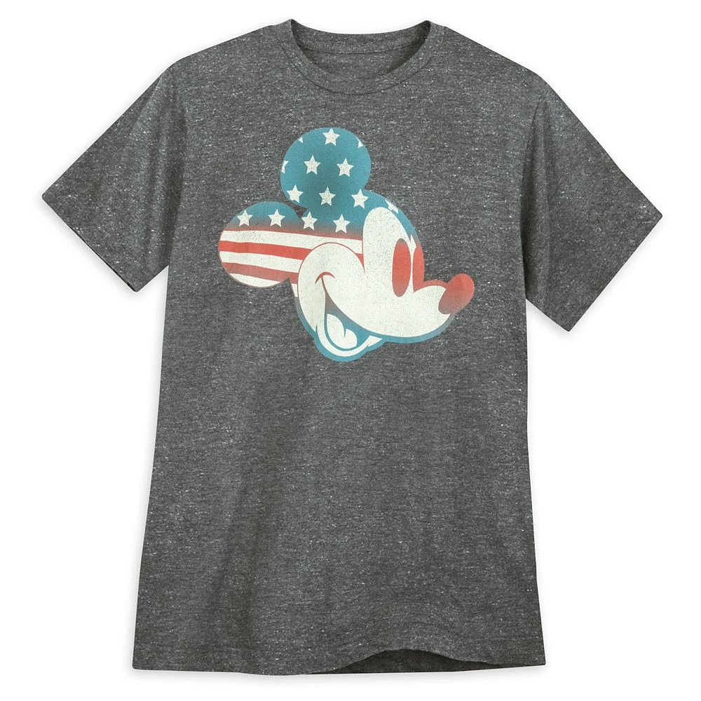 Disney Mickey Mouse Americana Flag T-Shirt For Adults 3 Disney Mickey Mouse Americana Flag T-Shirt For Adults