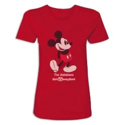 Women's Walt Disney World Standing Mickey Mouse T-Shirt – Customized -Engo Clothing Shop 7405055825930 4