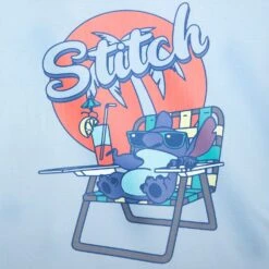 Disney Stitch Beach Chair T-Shirt For Adults – Lilo & Stitch -Engo Clothing Shop 7807107060239 2
