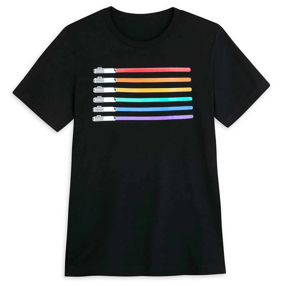 Disney LIGHTSABER Pride T-Shirt For Adults – Star Wars Pride Collection 3 Disney LIGHTSABER Pride T-Shirt For Adults – Star Wars Pride Collection